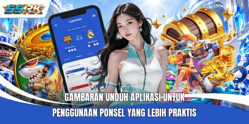 Gambaran Unduh Aplikasi untuk penggunaan ponsel yang lebih praktis