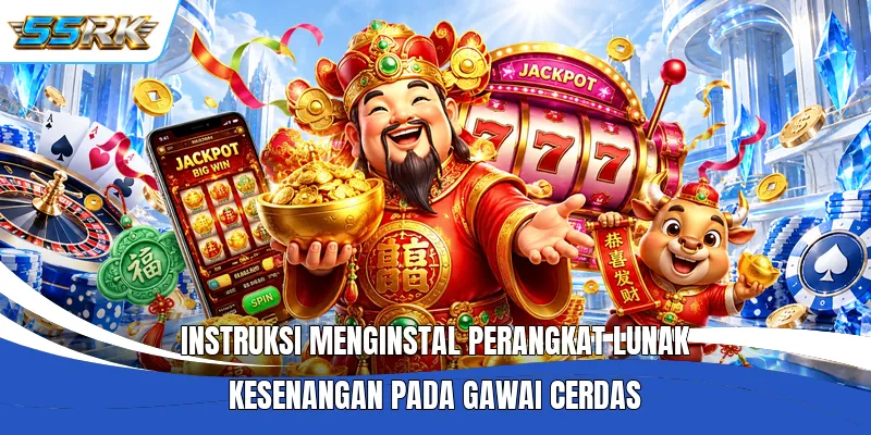 Instruksi menginstal perangkat lunak kesenangan pada gawai cerdas